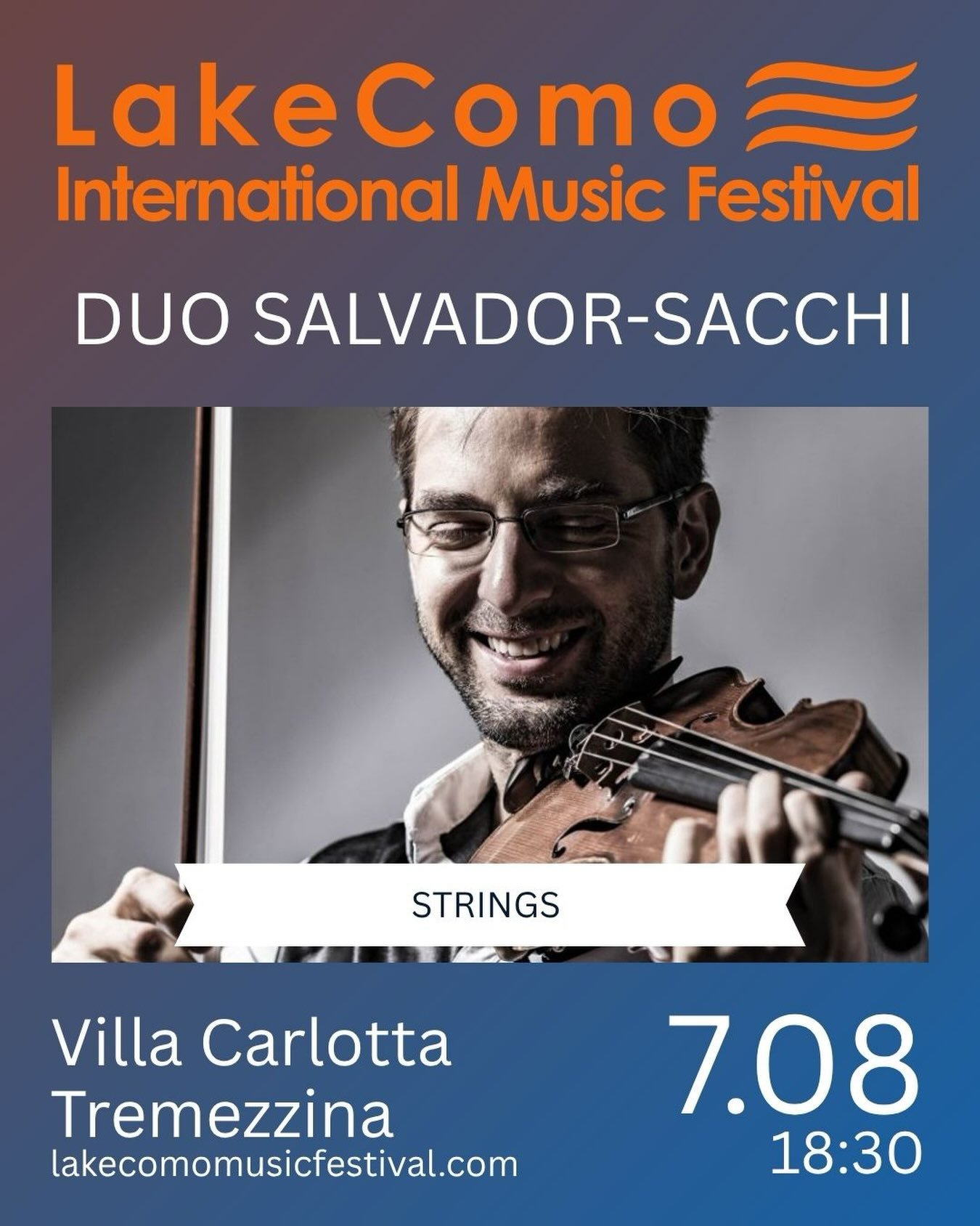 Emanuel Salvador e Floraleda Sacchi a Villa Carlotta per #strings #lakecomo #music #festival