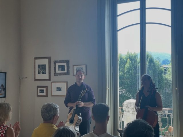 Il Dio Giussani al #lakecomo #music #festival @villabernasconi