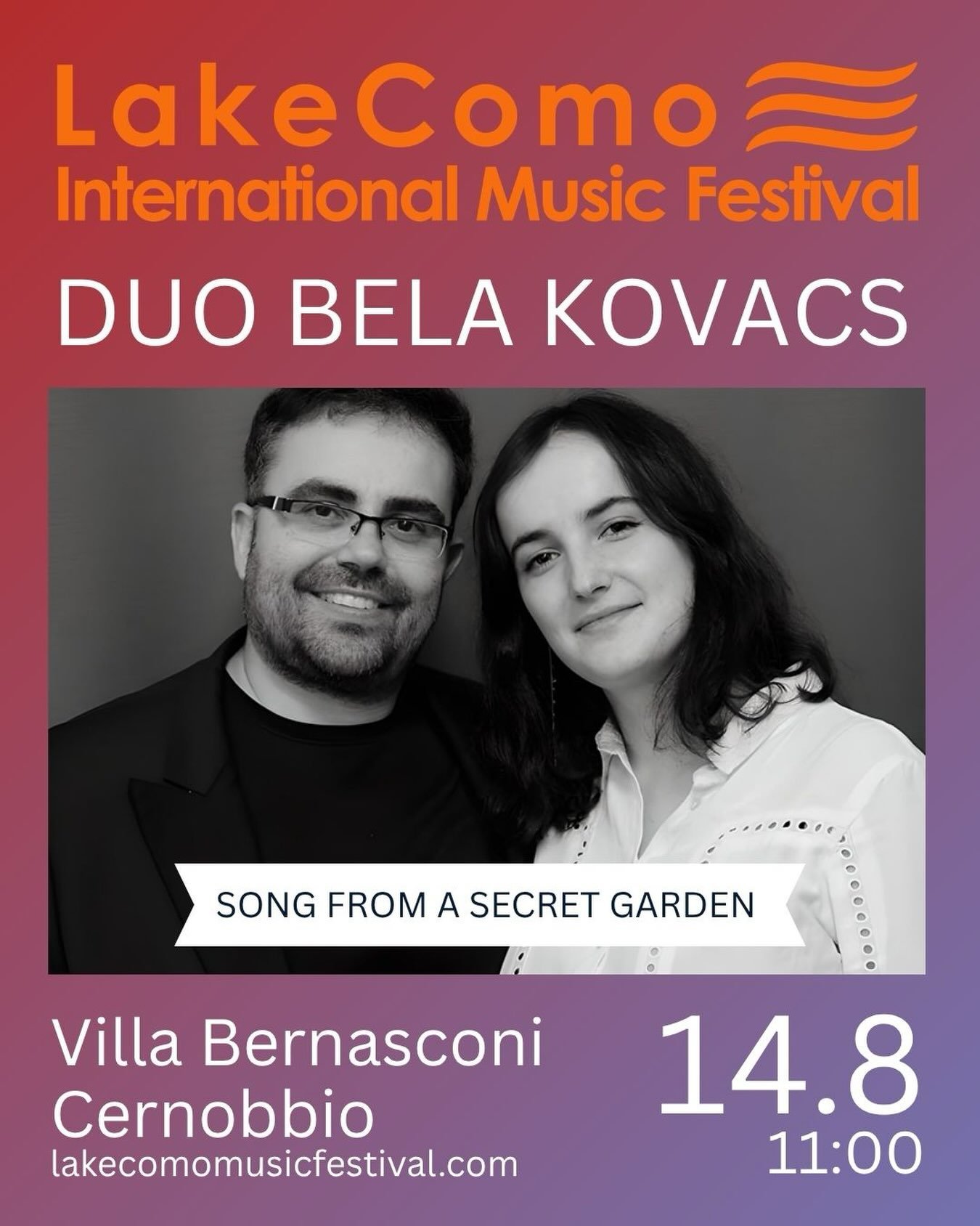 Il 14 agosto festeggiate con noi con il fantastico duo Bela Kovacs composto da @irenecesmartinez al clarinetto e @manuel_tevar al pianoforte a Cernobbio @villabernasconi
Info https://lakecomofestival.com/eventi/song-from-a-secret-garden-duo-bela-kovacs-clarinetto-pianoforte/ LINK IN BIO